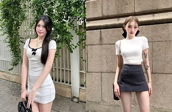 Dáng tam giác ngược nên mặc gì