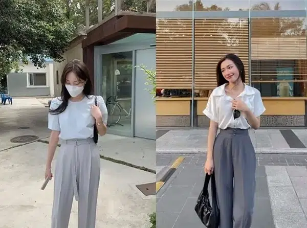 Màu xám phối với màu trắng
