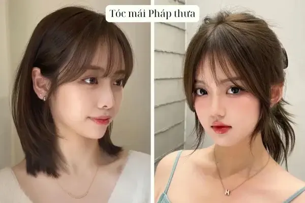 Tóc layer với mái rèm