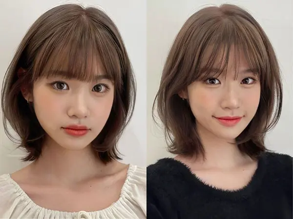 Mặt tròn để tóc gì?