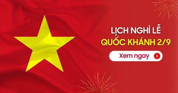 Lịch nghỉ lễ 2/9