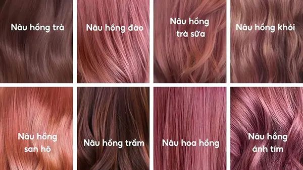 Tóc Màu Nâu Hồng Trà