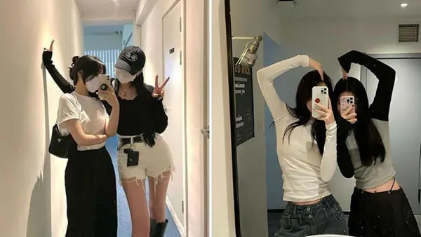 Cách Tạo Dáng Chụp Ảnh 2 Người Nữ