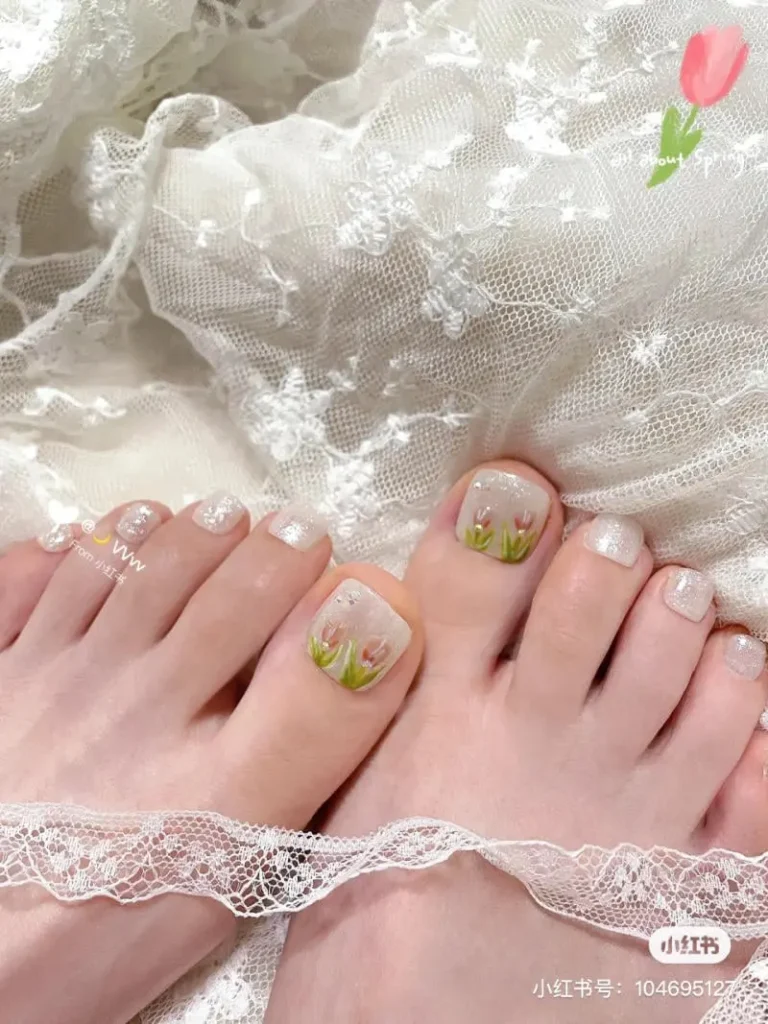 Những mẫu nail chân thanh lịch