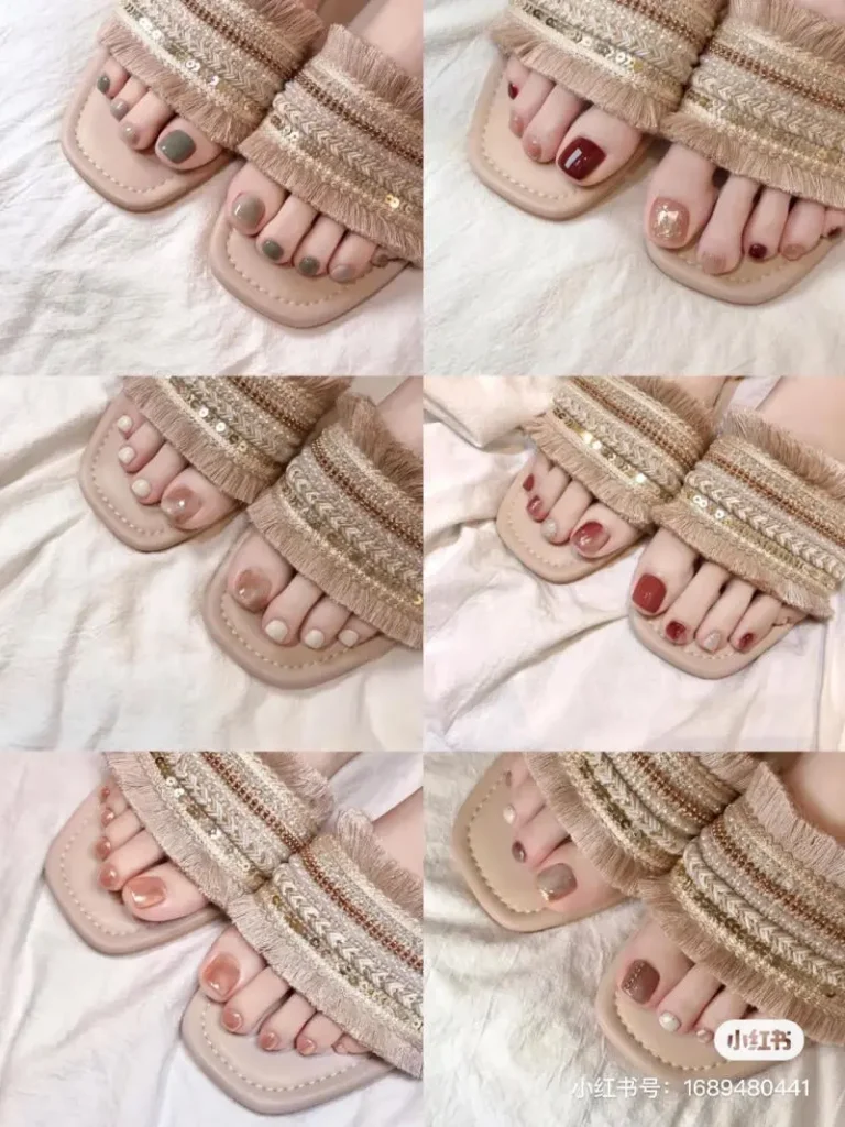 Những mẫu nail chân thanh lịch