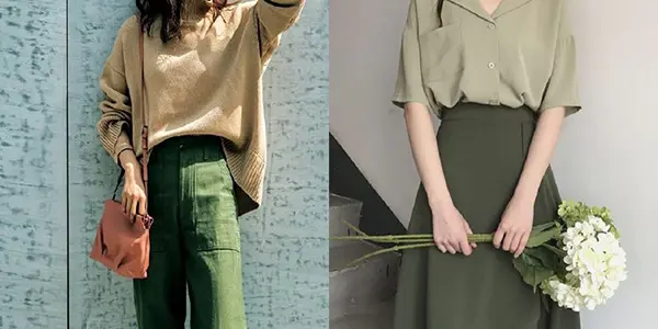 Quần xanh rêu phối áo màu gì