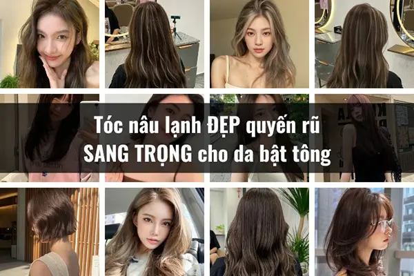 tóc màu nâu lạnh