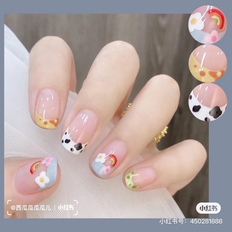 Mẫu sơn móng tay cho da ngăm 9