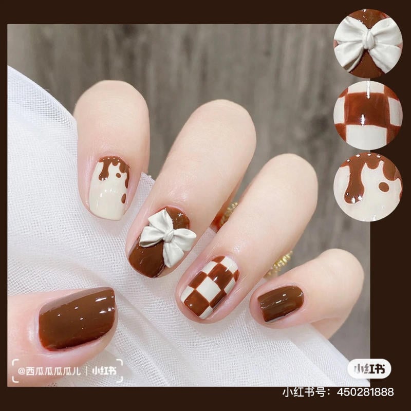 Mẫu sơn móng tay cho da ngăm 16