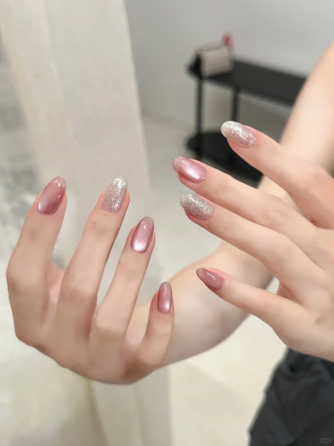 Mẫu nail mắt mèo đẹp