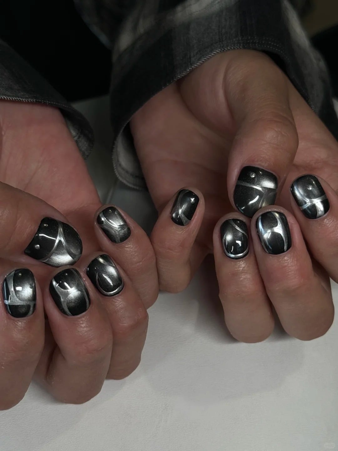 Mẫu nail mắt mèo đẹp