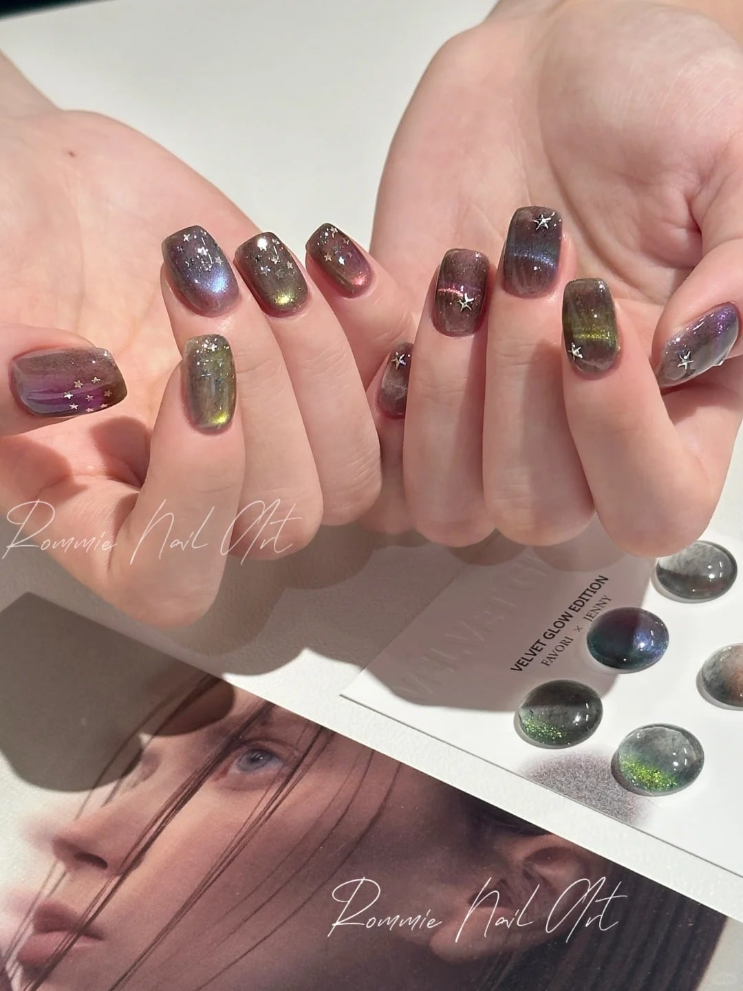 Mẫu nail mắt mèo đẹp