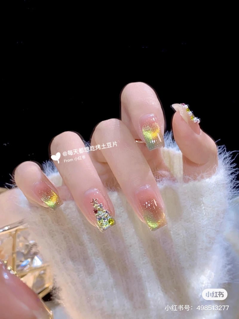 Mẫu nail mắt mèo đẹp