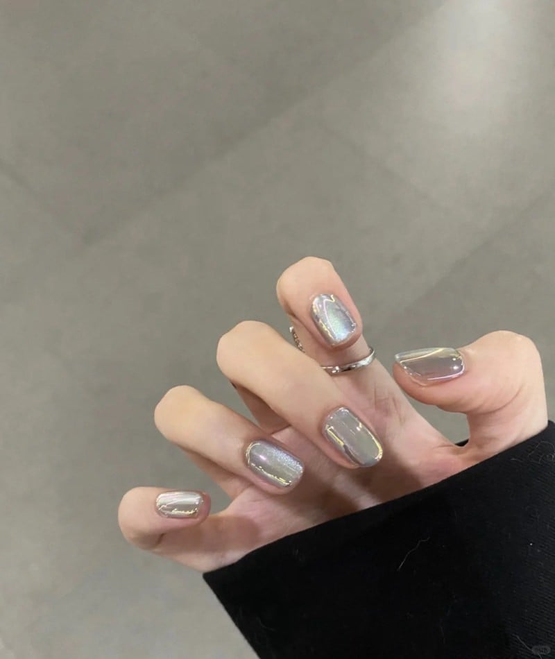 Bộ nail mắt mèo tông nâu ấm sang trọng