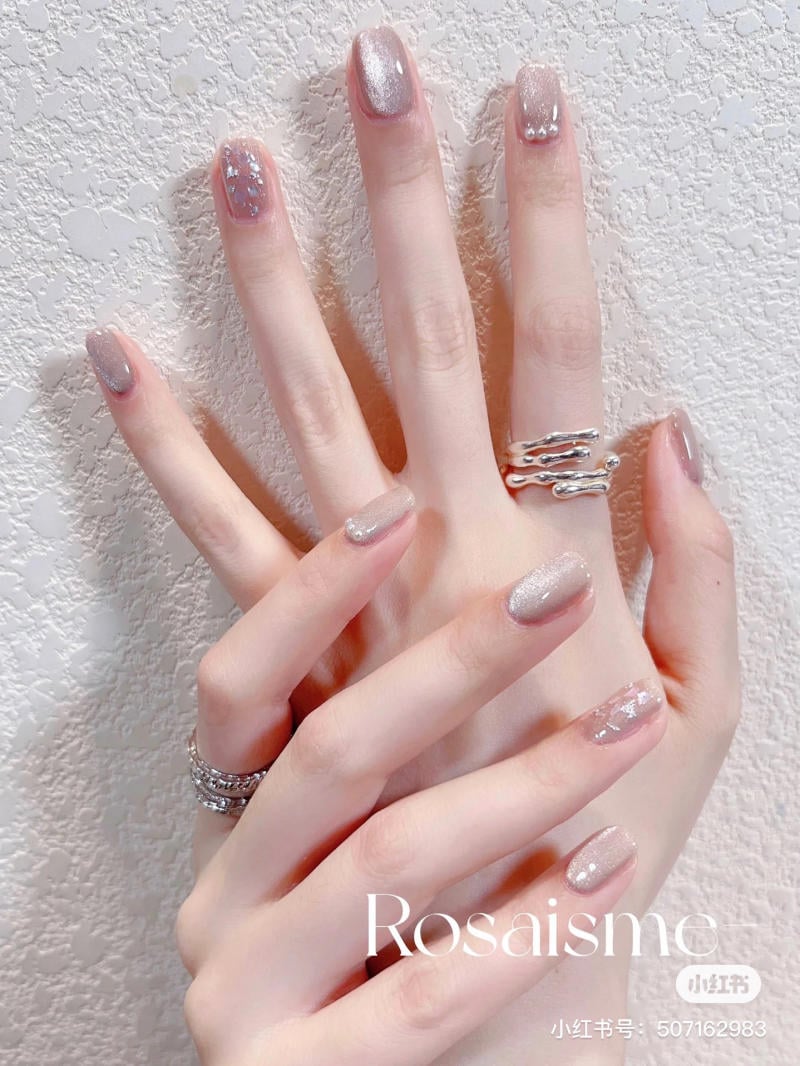 Mẫu nail mắt mèo đẹp