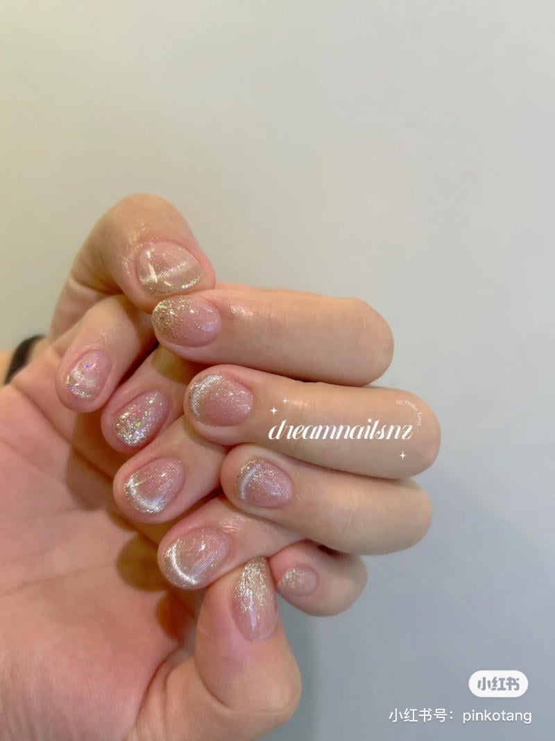 Mẫu nail mắt mèo đẹp