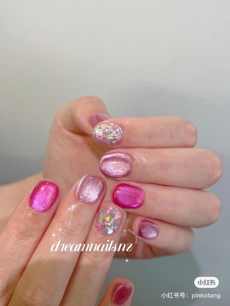Mẫu nail mắt mèo đẹp