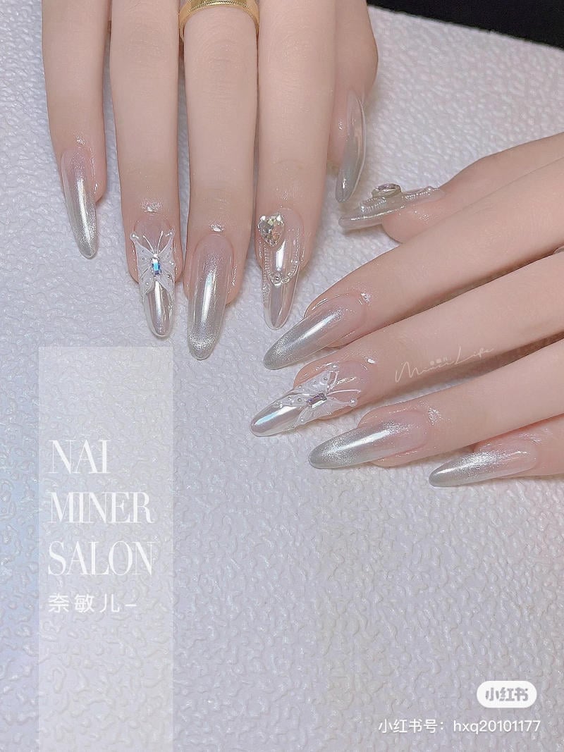 Mẫu nail mắt mèo đẹp