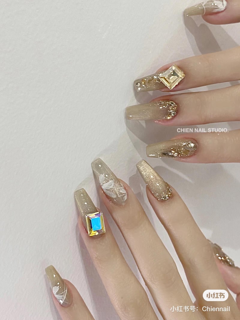 Mẫu nail mắt mèo đẹp