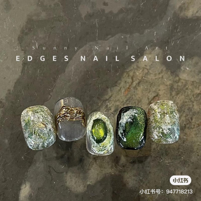 Mẫu nail mắt mèo đẹp