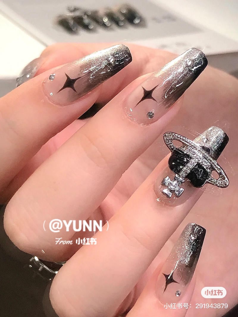 Mẫu nail mắt mèo đẹp