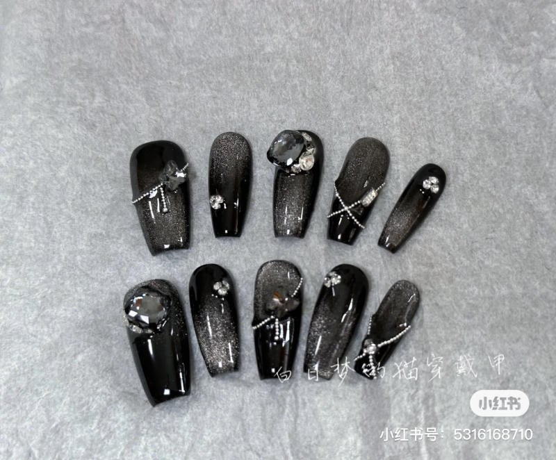 Mẫu nail mắt mèo đẹp