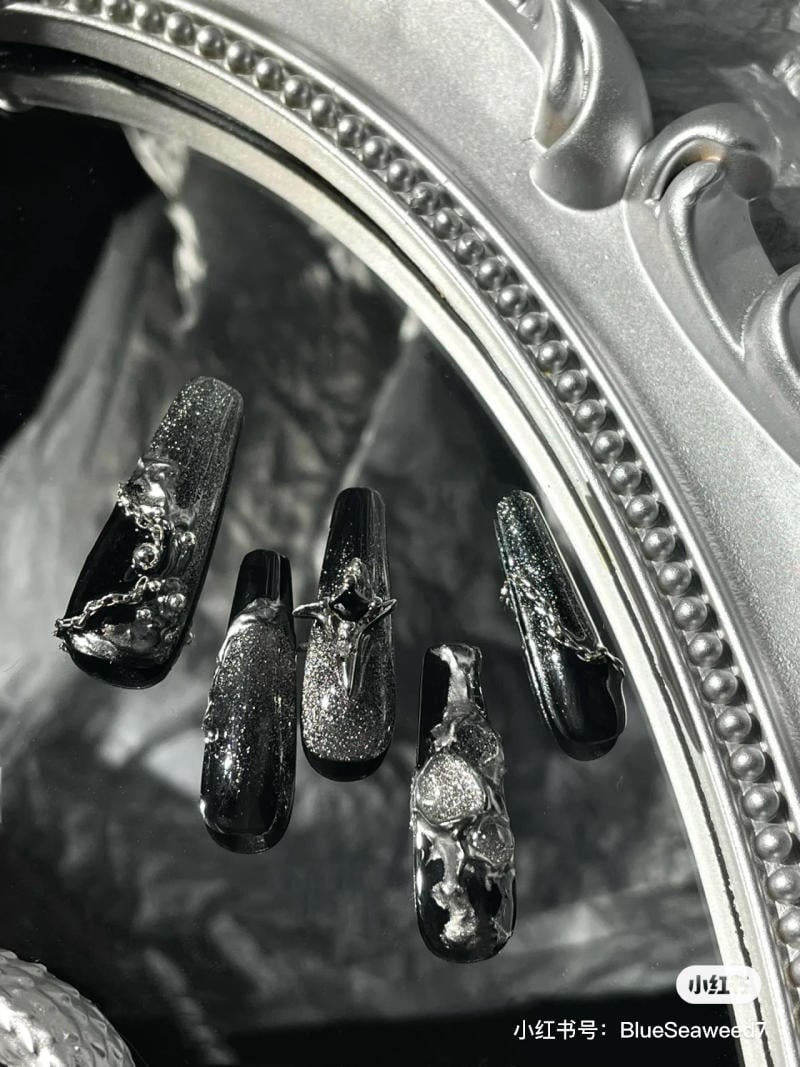 Mẫu nail mắt mèo đẹp