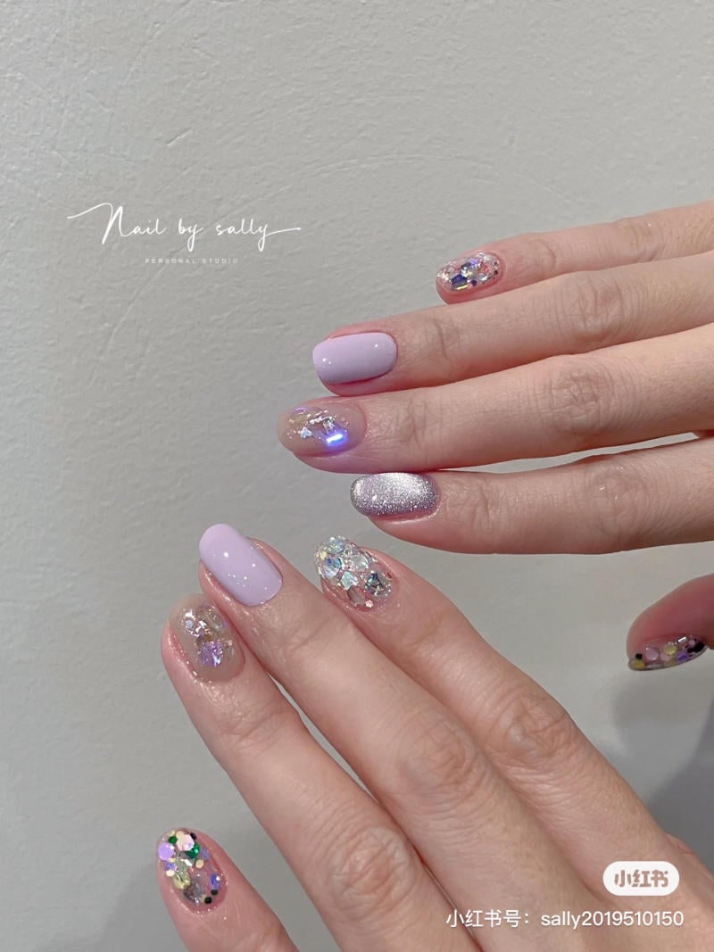 Mẫu nail mắt mèo đẹp