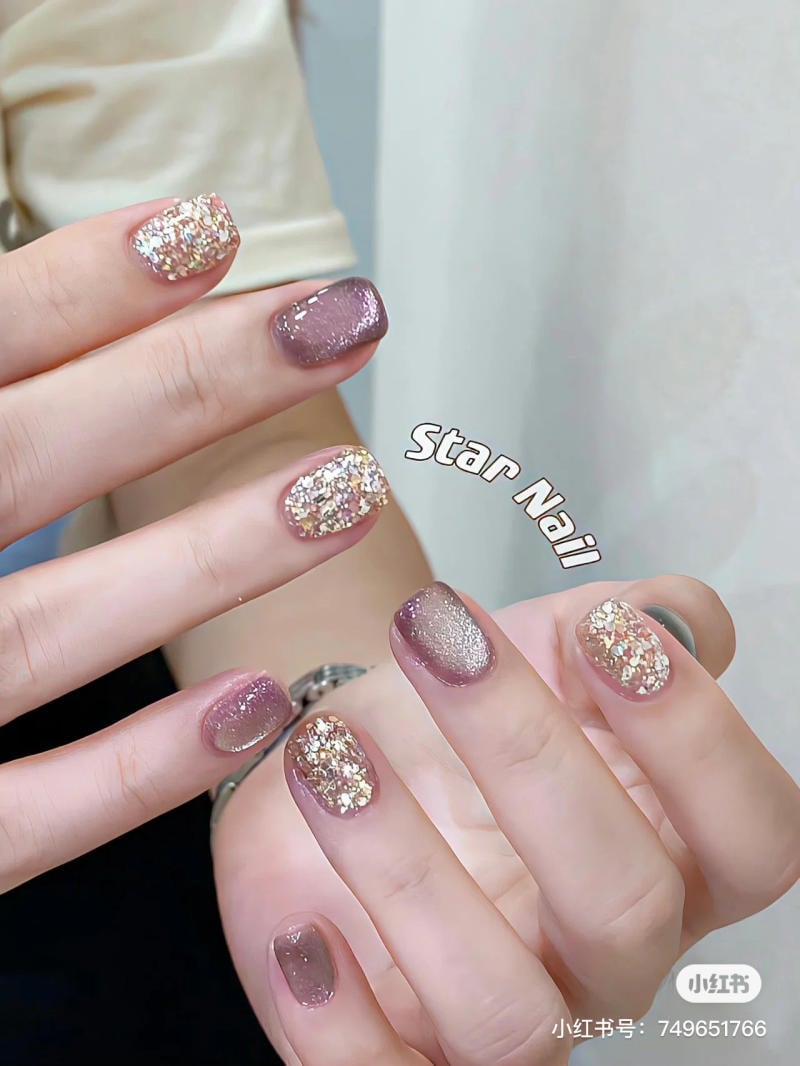 Mẫu nail mắt mèo đẹp