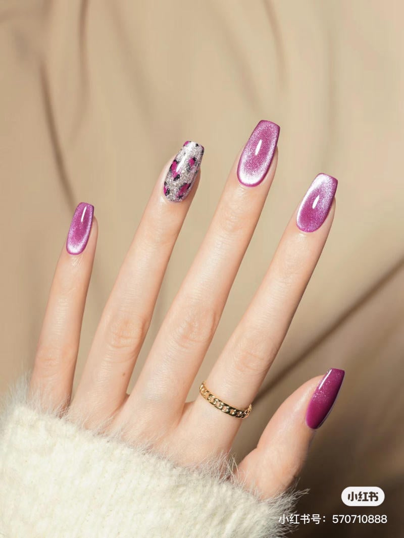 Mẫu nail mắt mèo đẹp
