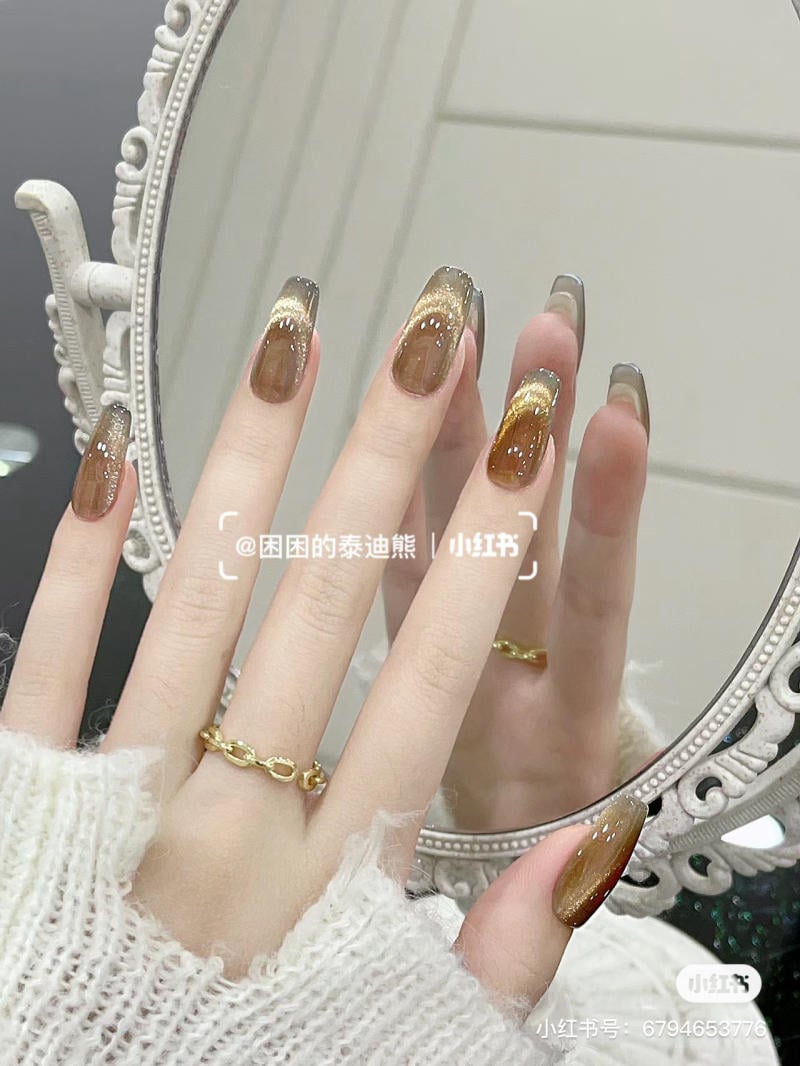 Mẫu nail mắt mèo đẹp
