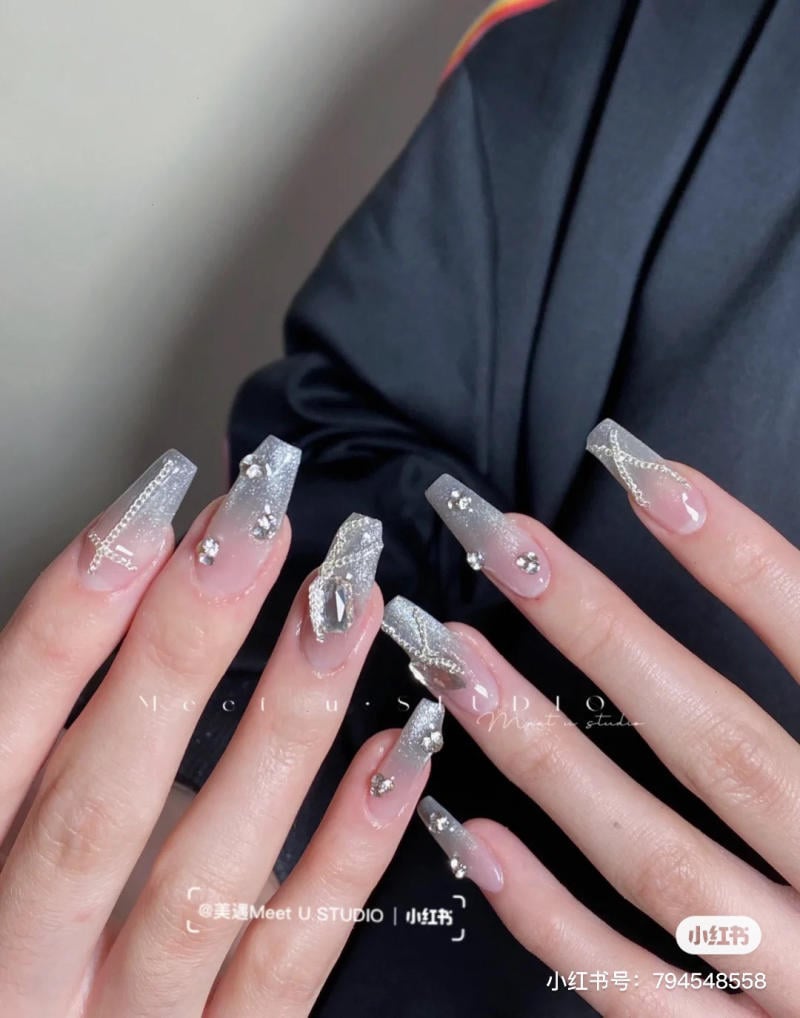 Mẫu nail mắt mèo đẹp