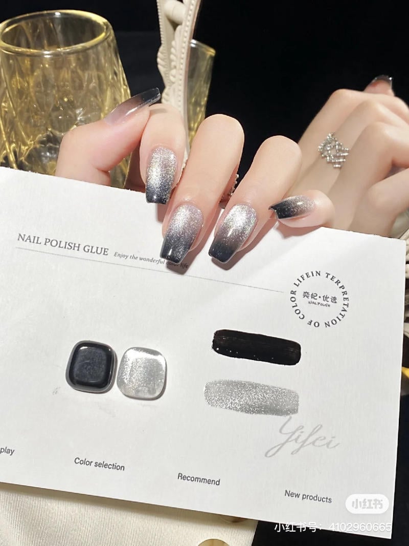 Mẫu nail mắt mèo đẹp