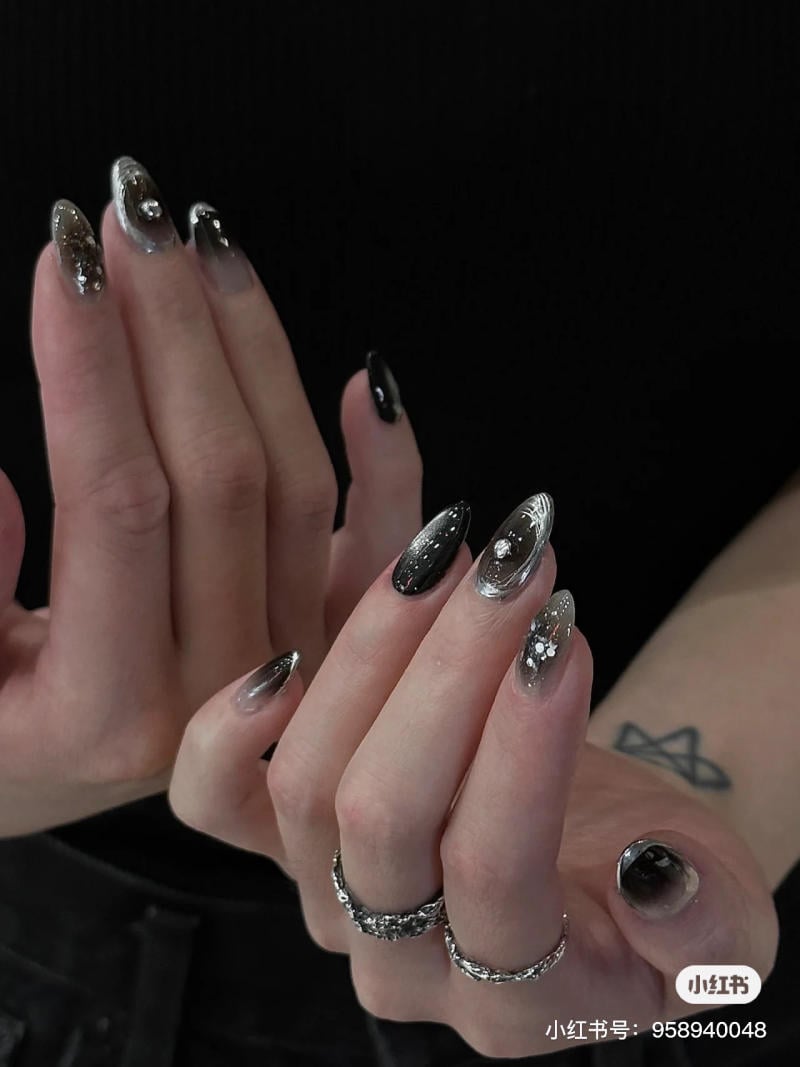 Mẫu nail mắt mèo đẹp