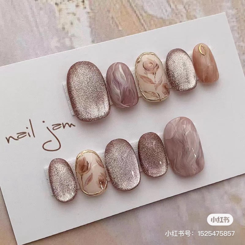 Mẫu nail mắt mèo đẹp