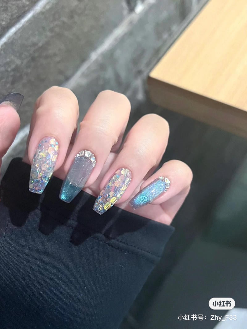 Mẫu nail mắt mèo đẹp