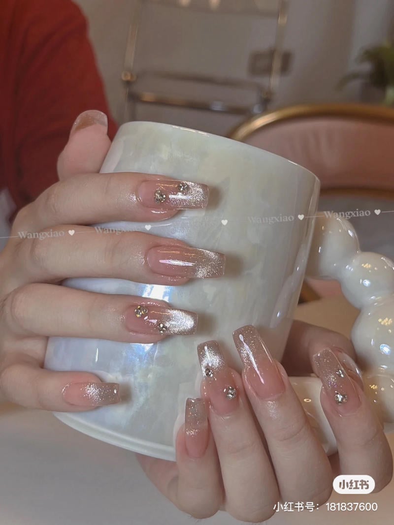 Mẫu nail mắt mèo đẹp