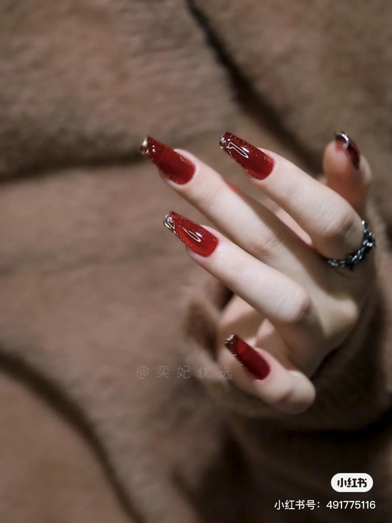 Mẫu nail mắt mèo đẹp