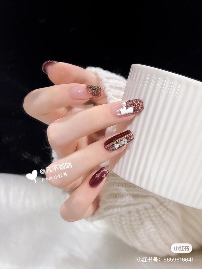 Mẫu nail mắt mèo đẹp