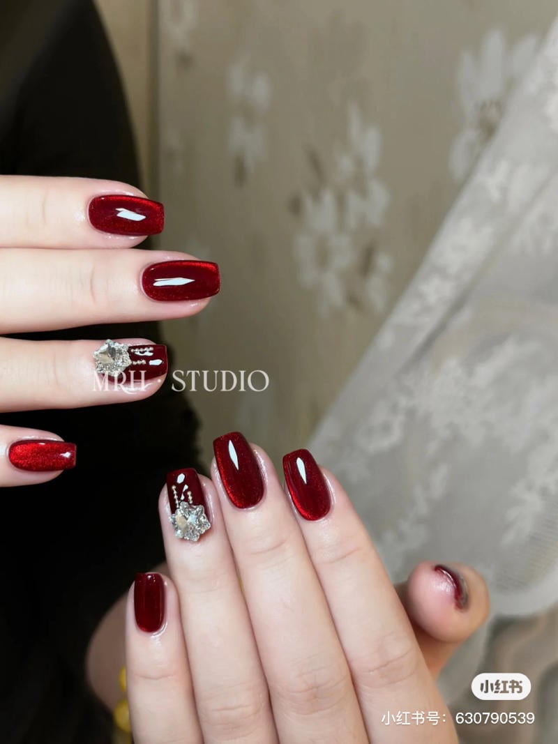 Mẫu nail mắt mèo đẹp