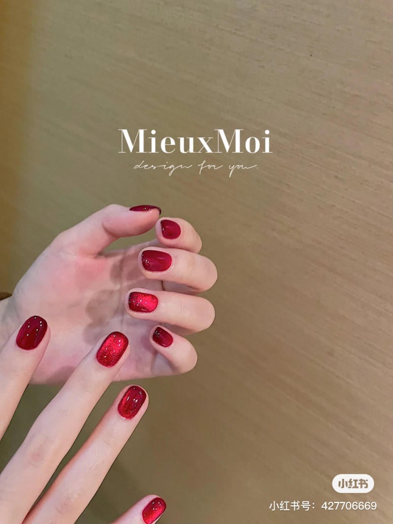 Mẫu nail mắt mèo đẹp