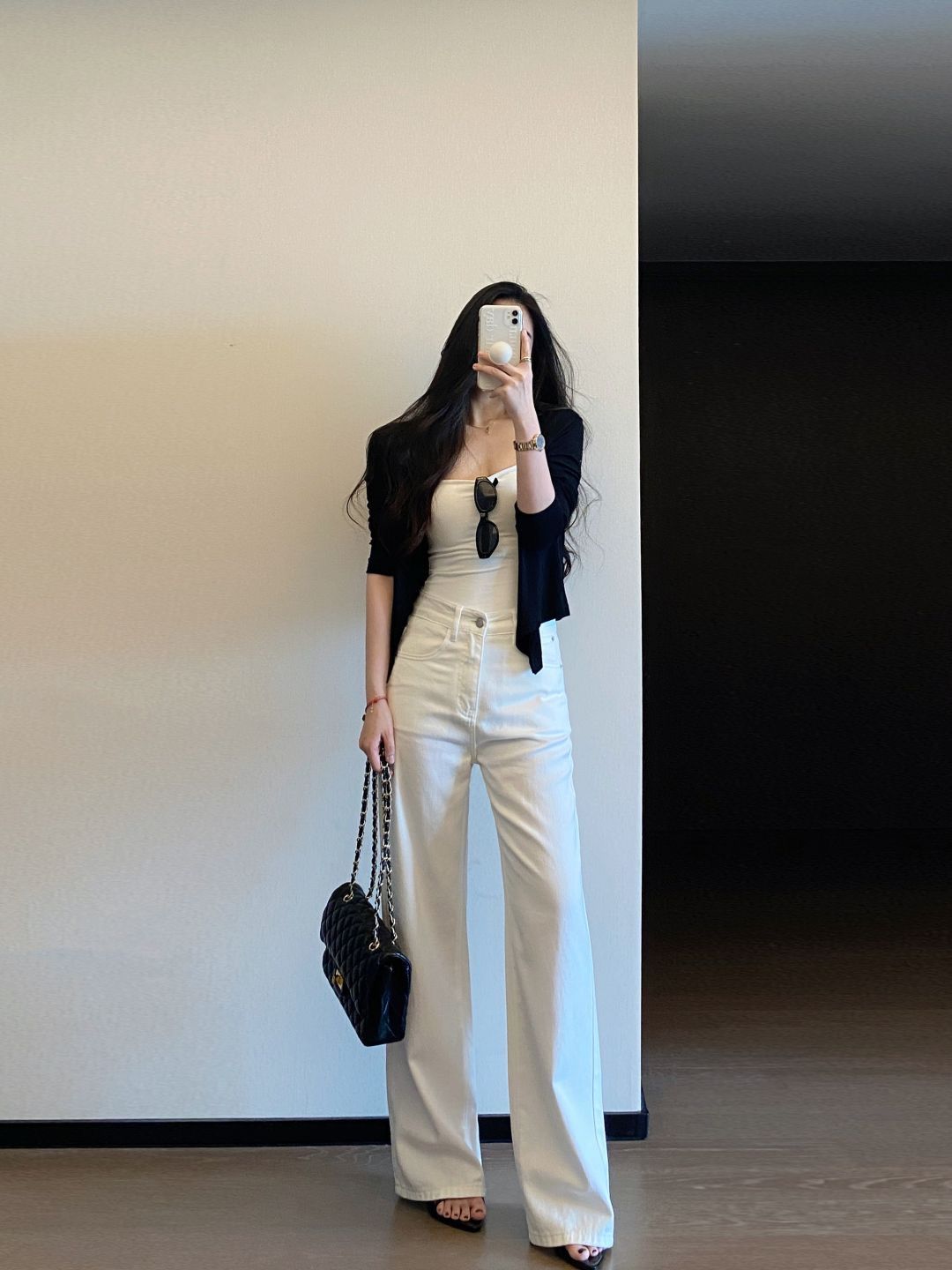 Combo thời trang công sở cho dáng chân ngắn